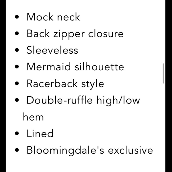 NWT Aqua Racerback Rufflehem Gown - Picture 7 of 8